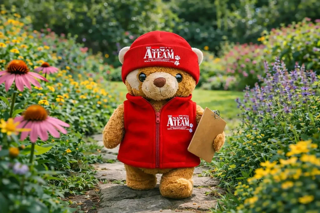 Tony Ted in the garden